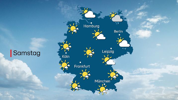Wettervorhersage für Samstag, 6. September, in Deutschland