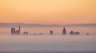 Welche deutsche Stadt hat sich denn da im Nebel versteckt?