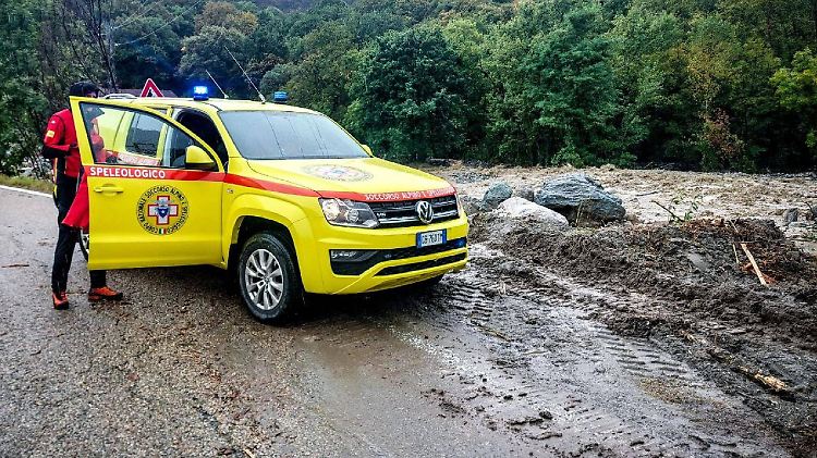 Italien, Schäden nach Unwetter in Val di Susa in der Region Piedmont  September 5, 2024, X: Damages caused by heavy rain