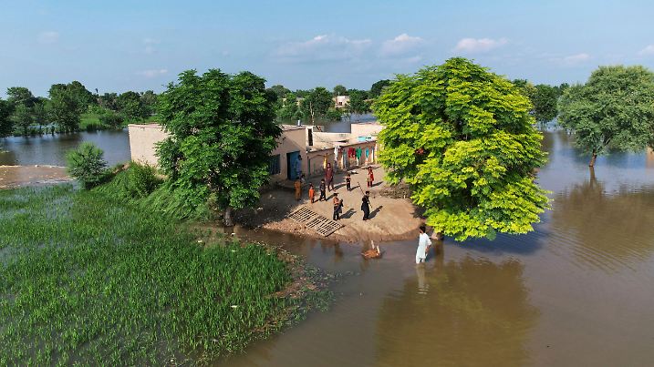 Überschwemmung in Pakistan