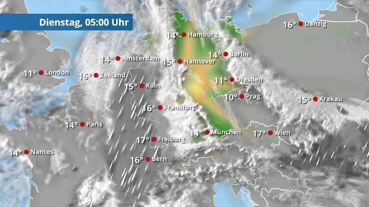 Klatschnass: Für den Westen kommt es jetzt ganz dicke