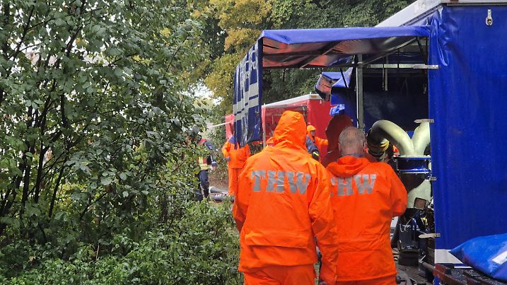 Starkregen in Nordrhein-Westfalen