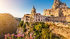 Ancient town of Matera (Sassi di Matera) at sunrise, Basilicata, southern Italy.