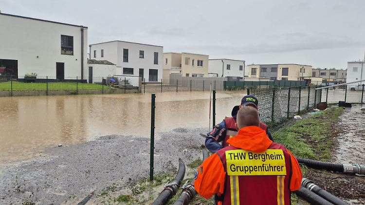 Starkregen in Nordrhein-Westfalen