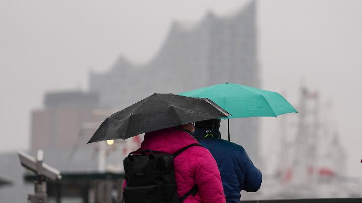 Regenwetter in Hamburg
