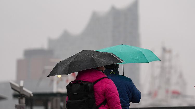Regenwetter in Hamburg