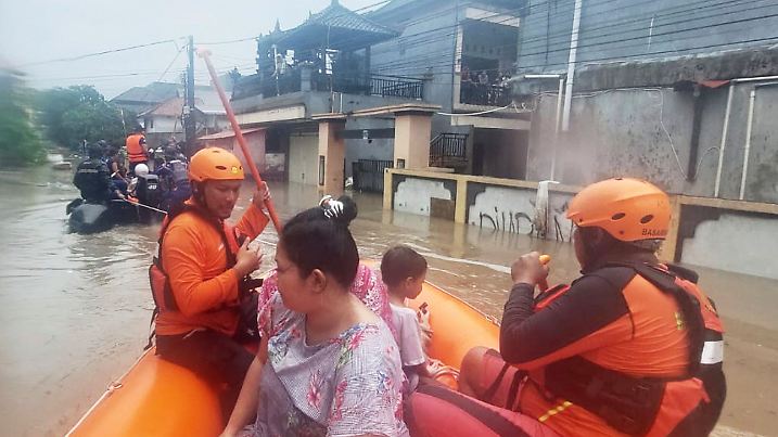 Überflutungen auf Bali