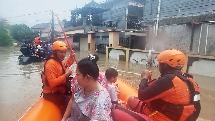 Überflutungen auf Bali