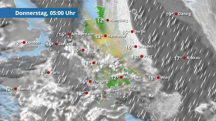 Schon wieder Starkregen - diesmal im Nordosten