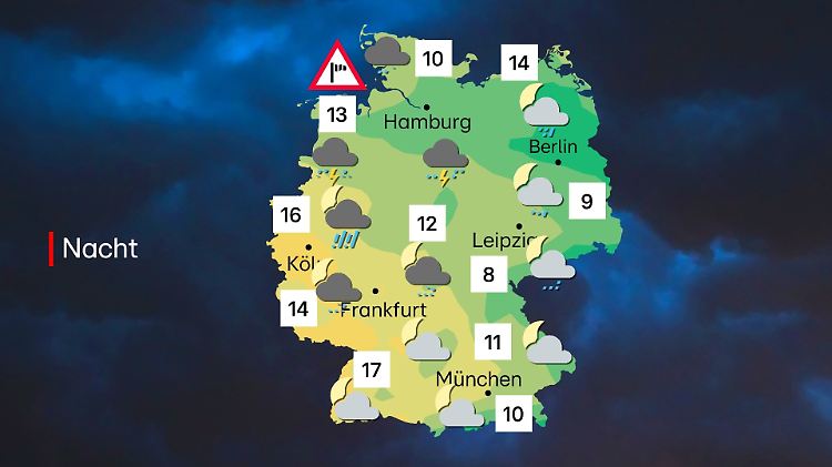 Der Sturm legt los - im Süden wesentlich ruhiger