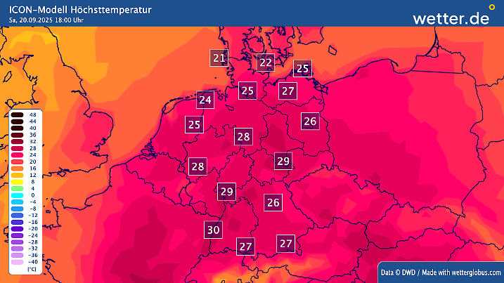 Die Sommerwärme breitet sich bis in den Norden aus.