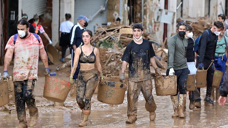 Nach den Überschwemmungen in Spanien