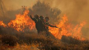 Waldbrände auf Kreta in Griechenland