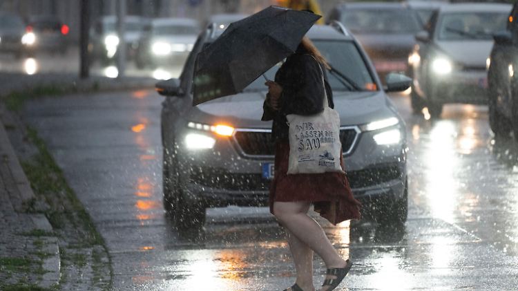 Unwetter in Sachsen