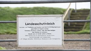 Ein Deich auf Sylt