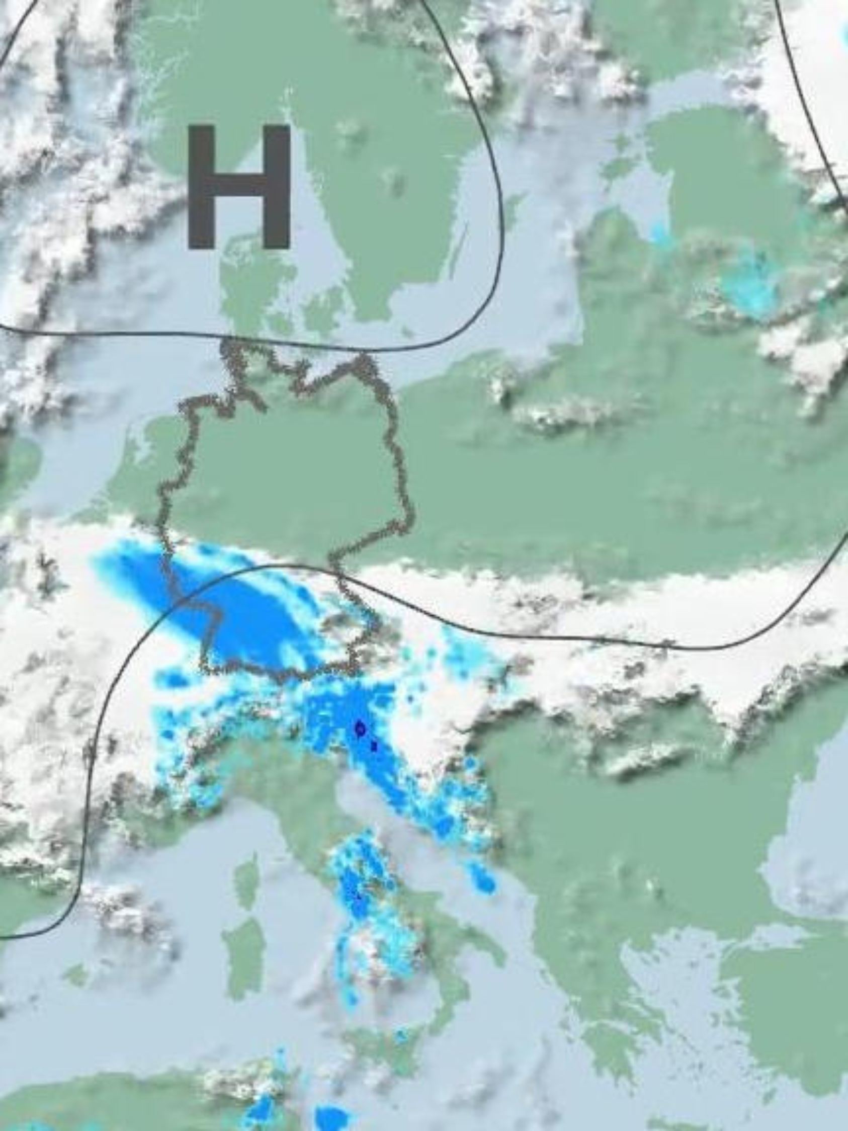 Ungerechte Sache: Tagelang Dauerregen im Süden, Sonne im Norden