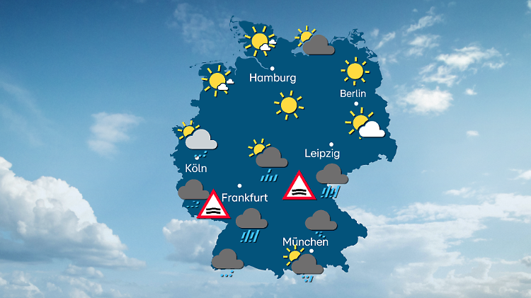 Unwetter-Warnung für Deutschland: Dauerregen und Überflutungen