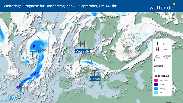 Die Wetterprognose für Deutschland ist zweigeteilt.