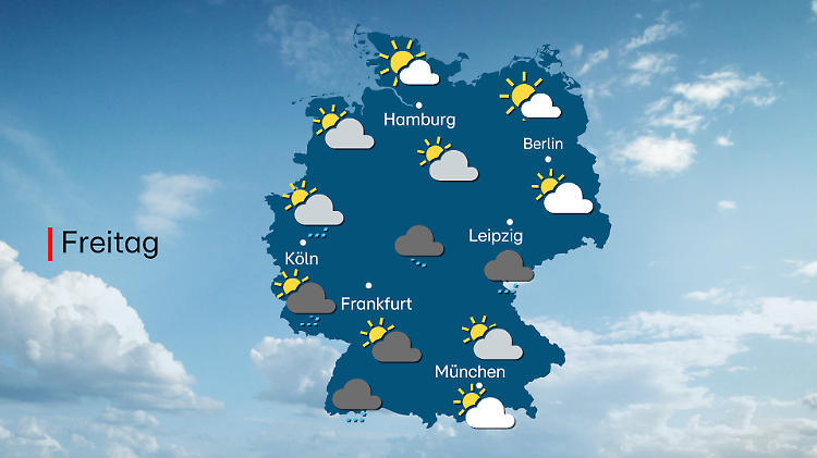 Viele Wolken, etwas Regen und teils auch Sonnenschein