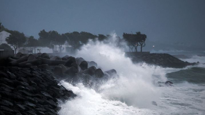 Post-Tropical Cyclone Gabrielle in Sao Miguel island in Azores