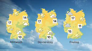 Ab Mittwoch wird es ruhiger beim Wetter