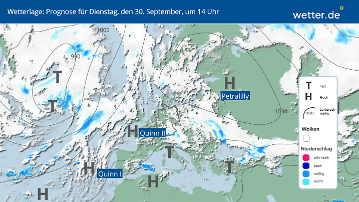 Wetterlage in Deutschland