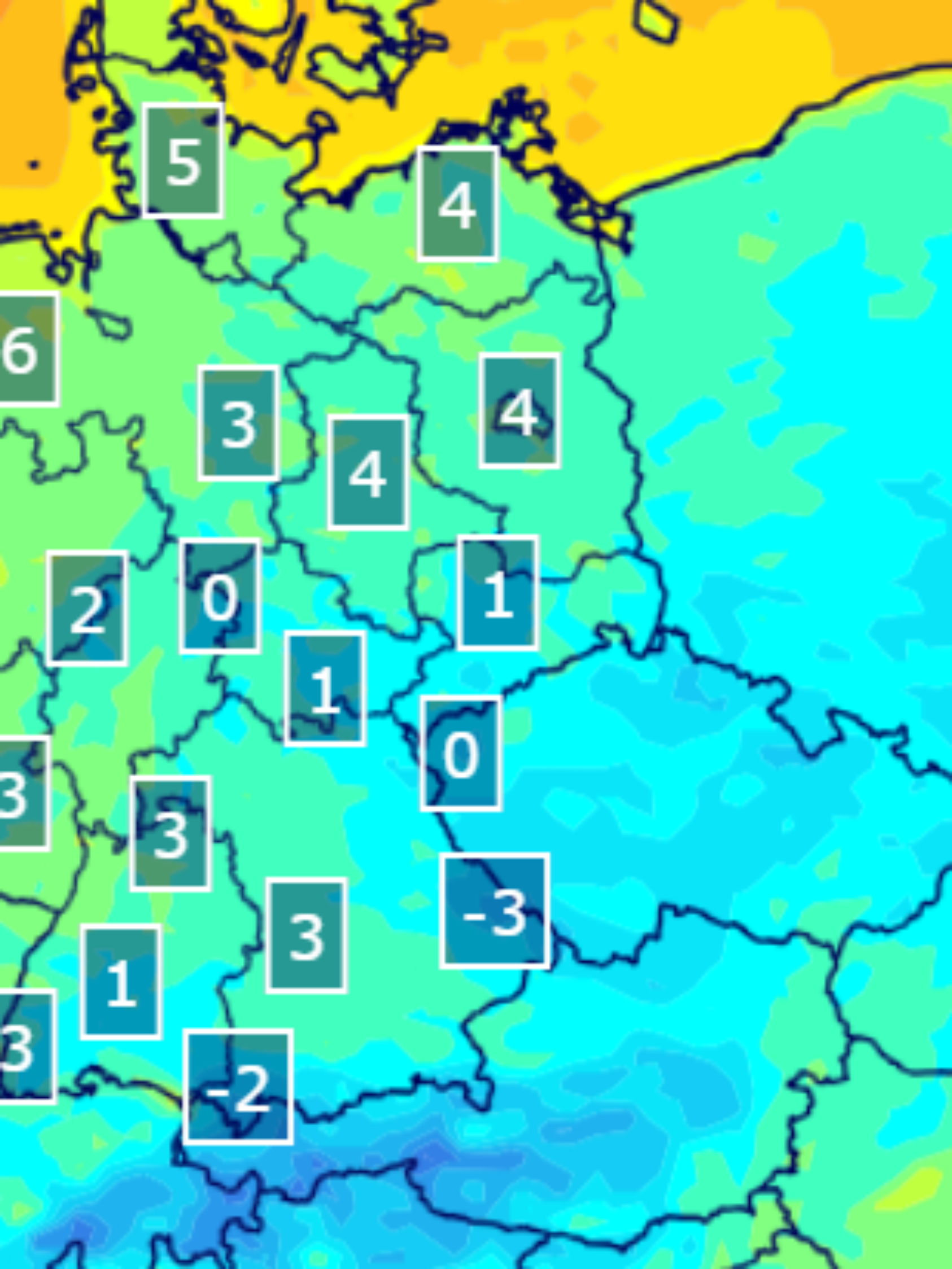 Auch der Freitagmorgen bleibt zumindest im Osten noch frostig kalt