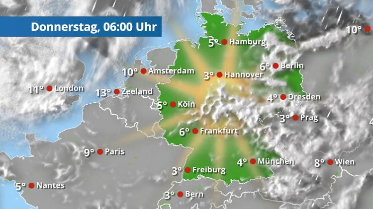 Kalte Nacht, bevor die Sonne wieder scheint