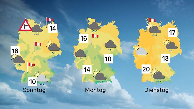 Die nächsten Tage werden herbstlich, nass und kühl