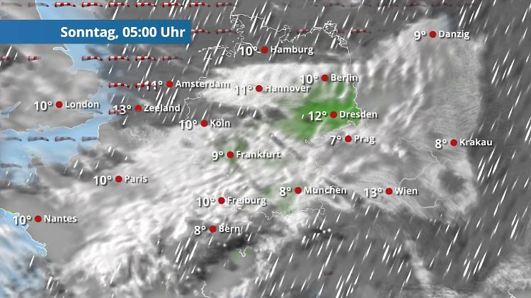Weniger Wolken, aber der Sturm wütet im Nordwesten