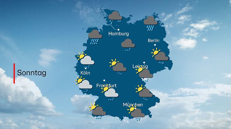 Wettervorhersage für Sonntag, 5. Oktober