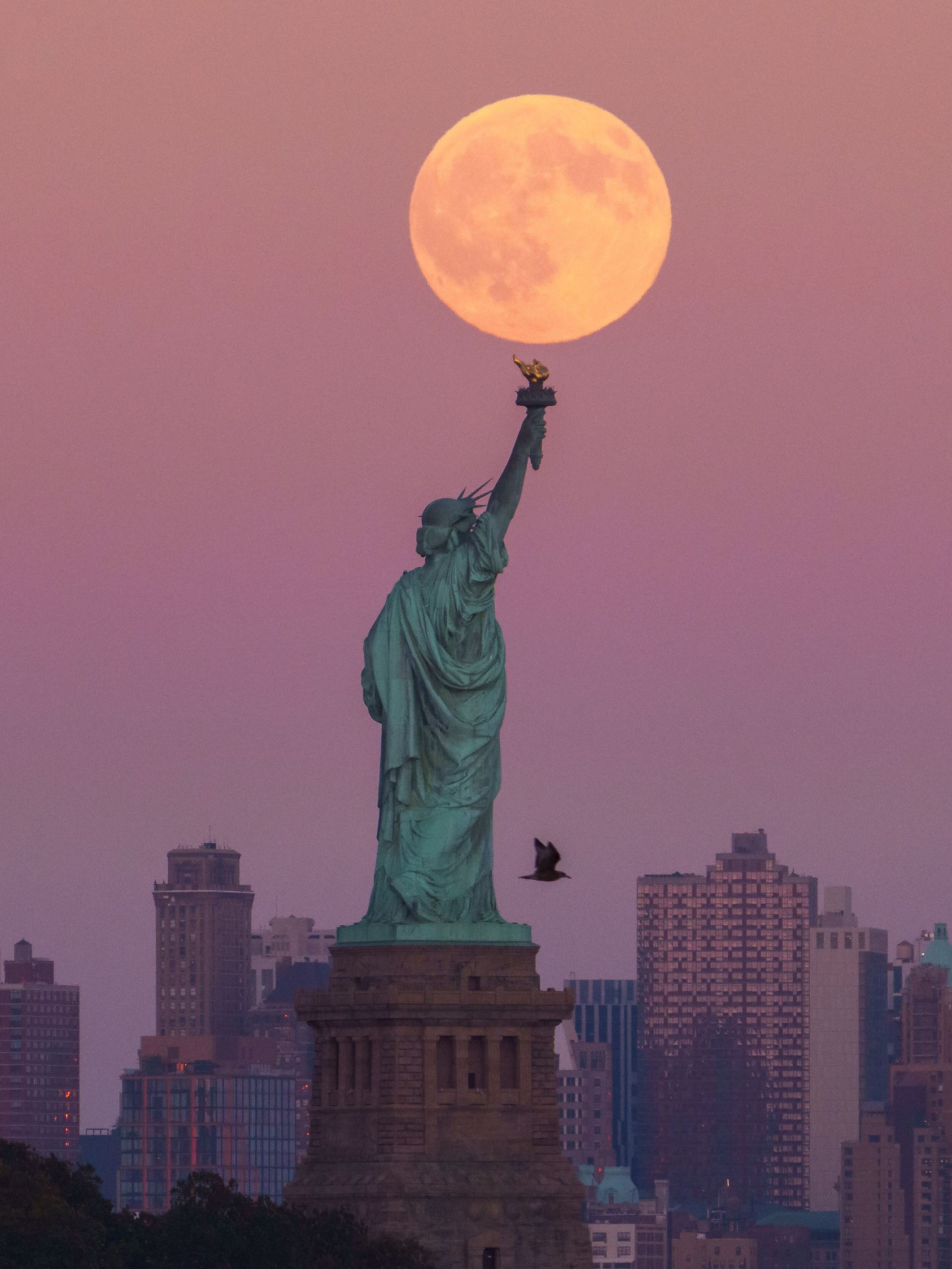 Supermond in den USA - New York