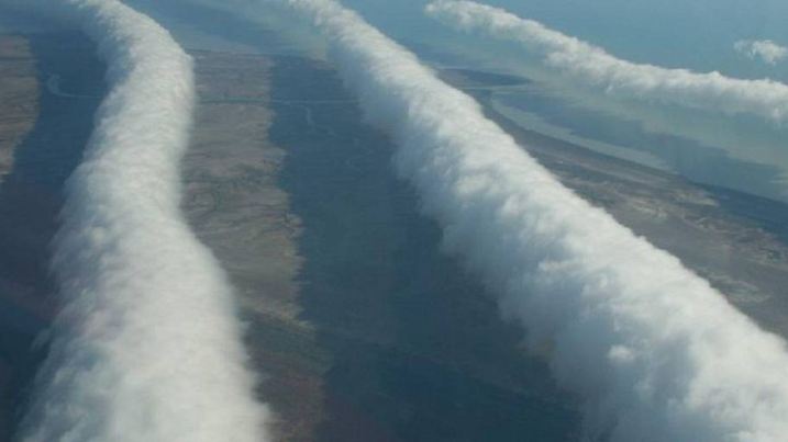 Rollende Wolkenwurst alias Morning Glory über Australien (Queensland)