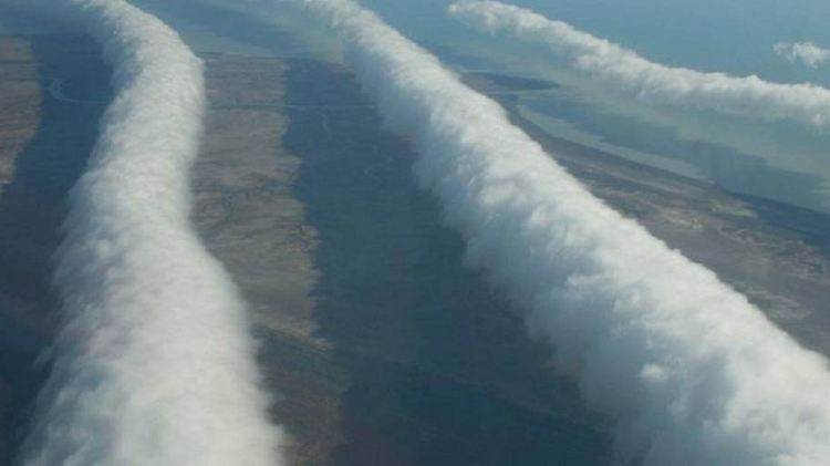Rollende Wolkenwurst alias Morning Glory über Australien (Queensland)