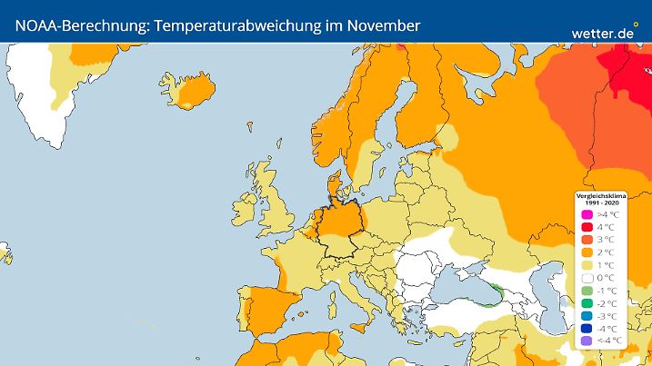 NOAA-Prognose für November