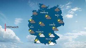 Wettervorhersage für Mittwoch, 15. Oktober