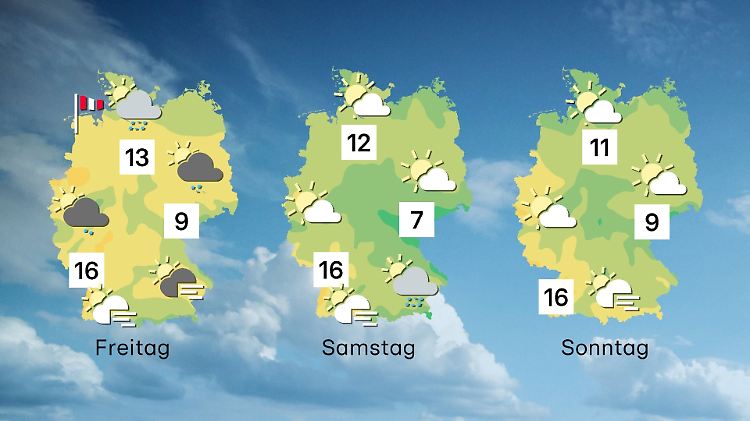 Mehr Chancen auf Sonnenschein am Wochenende