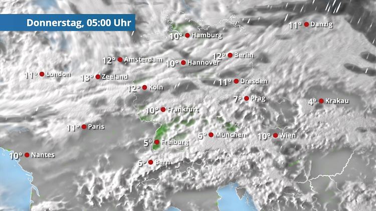 Erst teils klar, dann kommt der Nebel wieder