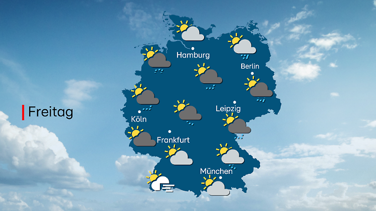 Wettervorhersage für Freitag, 17. Oktober