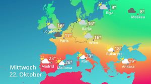Tiefs bestimmen Europas Wetter – bald wird es stürmisch