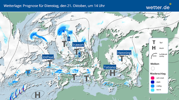 Die Wetterlage in Deutschland