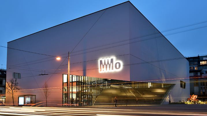 Vilnius, Lithuania, November 02: MO Museum on November 02, 2018 in Vilnius, Lithuania. MO Museum is a modern art museum, in Vilnius, the capital of Lithuania