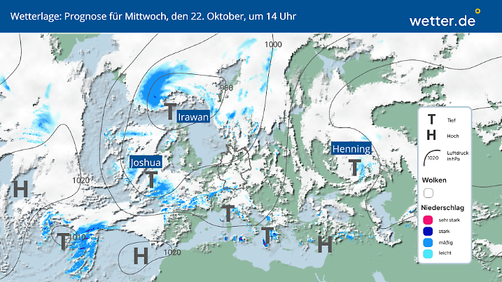 Wetterlage in Deutschland am Mittwoch