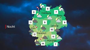 Wetter in der Nacht zu Donnerstag