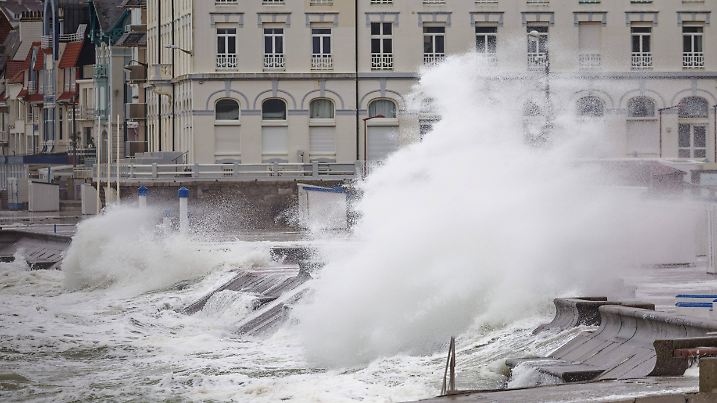 Tempete Benjamin a Wimereux