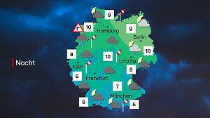 Die Nacht vom 23. auf den 24.10. beim Wetter