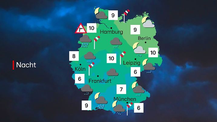 Die Nacht vom 23. auf den 24.10. beim Wetter