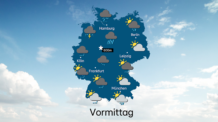 Das Wetter am Sonntagvormittag