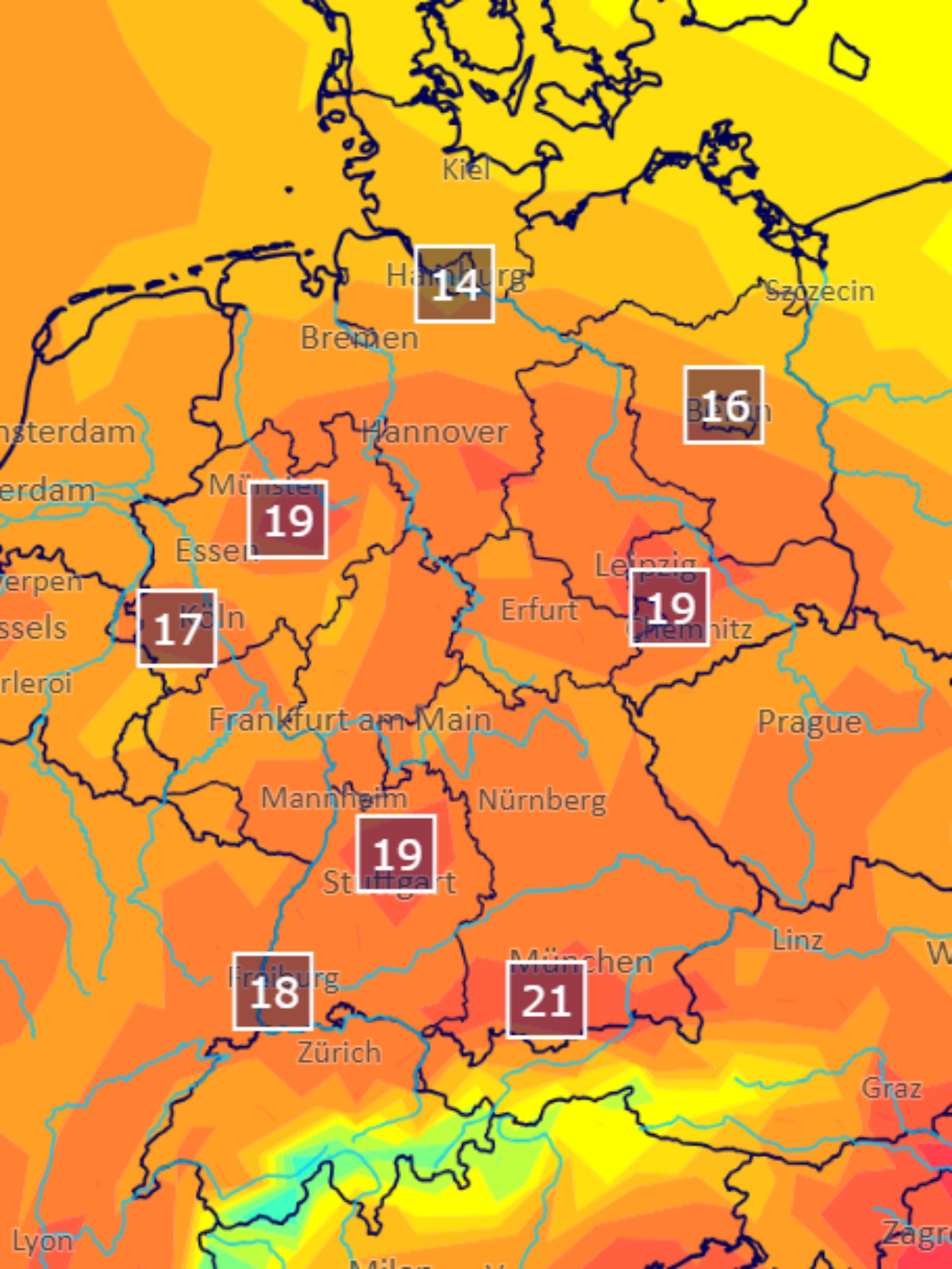 Am Freitag könnten wir in Süddeutschland sogar 21 Grad erreichen - und auch im Rest von Deutschland sieht das Wetter vielversprechend aus.