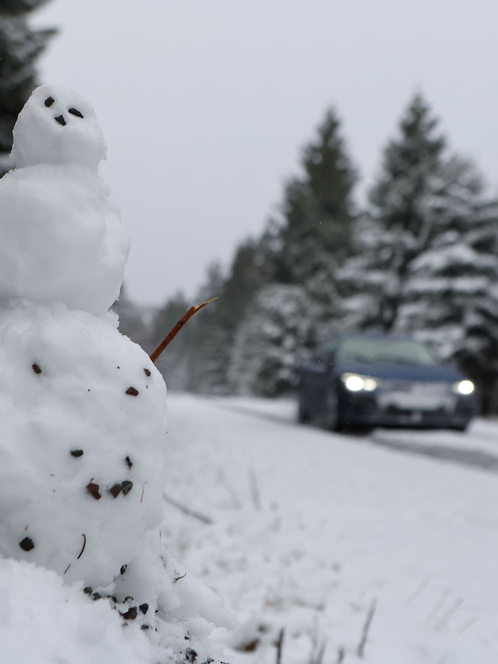 Schnee auf dem Brocken